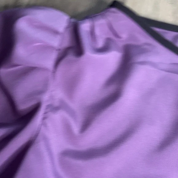 Vintage Purple and Burgundy Silk Skirt and Top Set 70’s Style - Picture 3 of 8